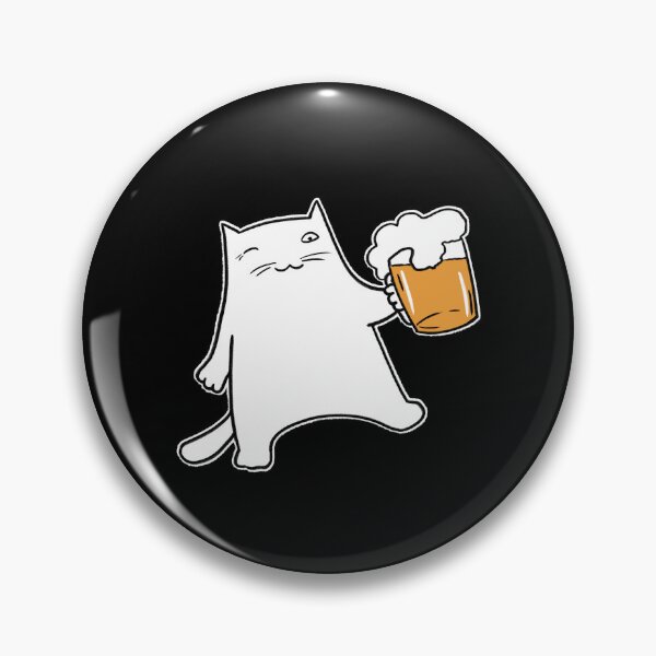 Item preview, Beer drinker cat designed and sold by eri-morie.