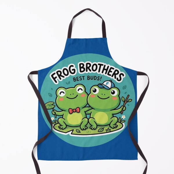 Item preview, Frog Brothers – Cute Cartoon Frog Friendship Adventure Design designed and sold by ArtsyExplorer.