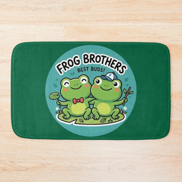 Item preview, Frog Brothers – Cute Cartoon Frog Friendship Adventure Design designed and sold by ArtsyExplorer.