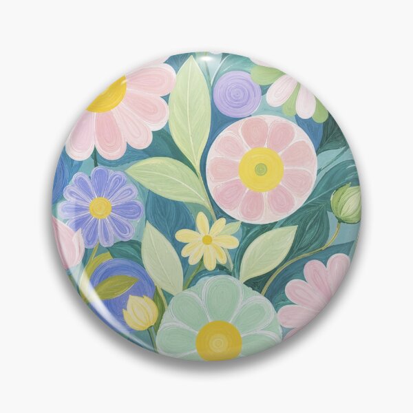 Item preview, Whimsical Garden Watercolor Flower Pattern designed and sold by Lizetteh.
