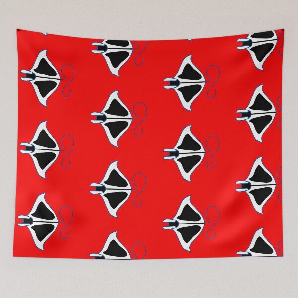 Item preview, Two-tone linear stylized manta designed and sold by Provinces de France.