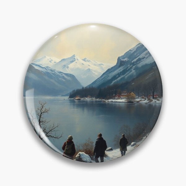 Item preview, The take district in winter. designed and sold by oldMastersofart.