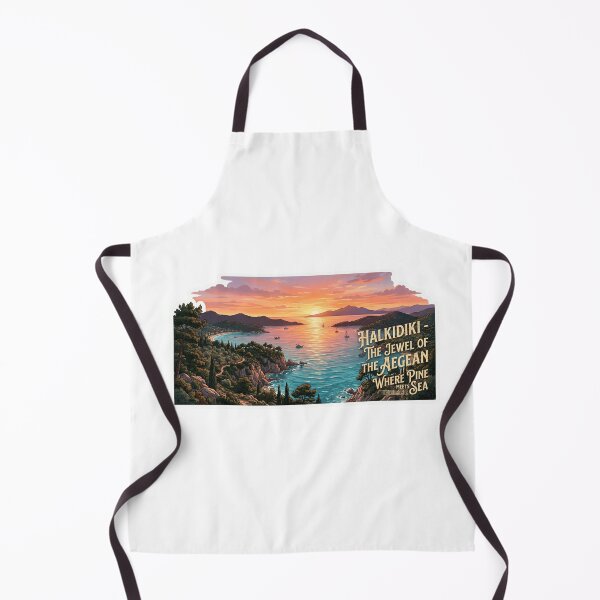 Item preview, Halkidiki Greece Travel Sticker  Aesthetic Mediterranean Scene designed and sold by designerr23 ⭐⭐⭐⭐⭐.