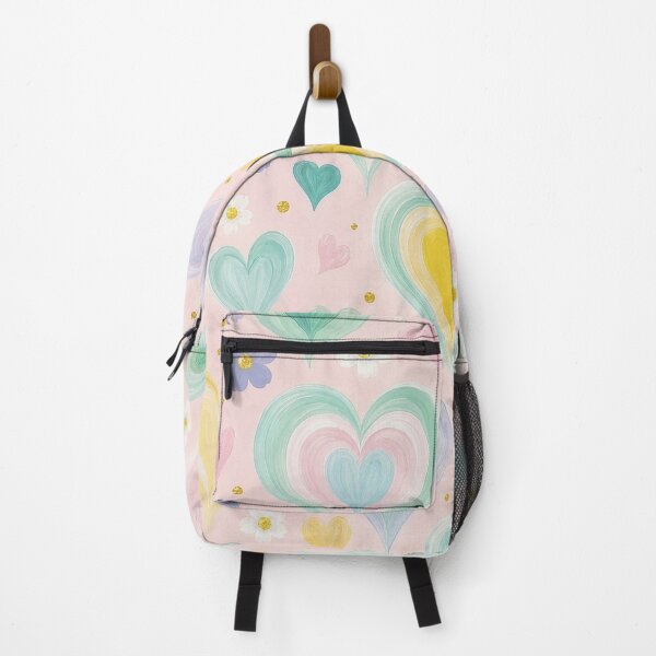 Item preview, Layered Hearts and Flower Watercolor Pattern designed and sold by Lizetteh.
