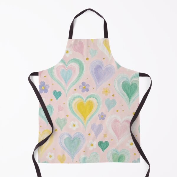Item preview, Layered Hearts and Flower Watercolor Pattern designed and sold by Lizetteh.