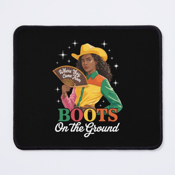 Item preview, Boots On The Ground Juneteenth Cowgirl designed and sold by TrinaEspinoza.
