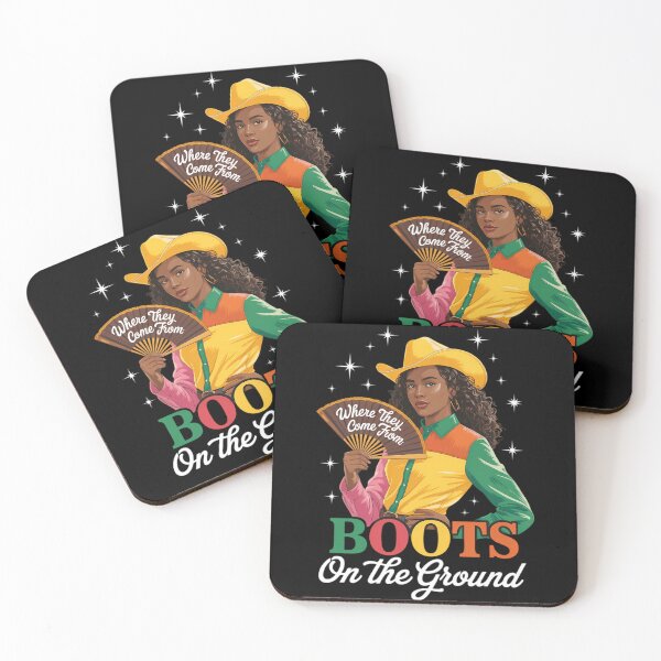 Item preview, Boots On The Ground Juneteenth Cowgirl designed and sold by TrinaEspinoza.