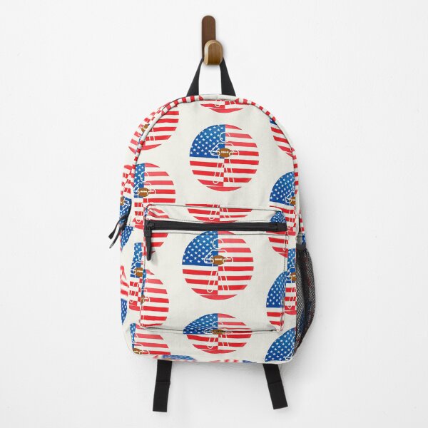 Item preview, USA Football Player Silhouette – American Flag Patriotic Sports Design designed and sold by zohocreations.