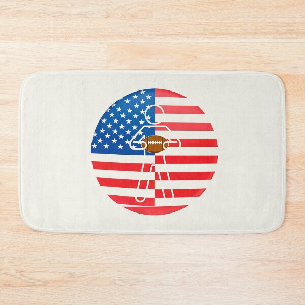Item preview, USA Football Player Silhouette – American Flag Patriotic Sports Design designed and sold by zohocreations.