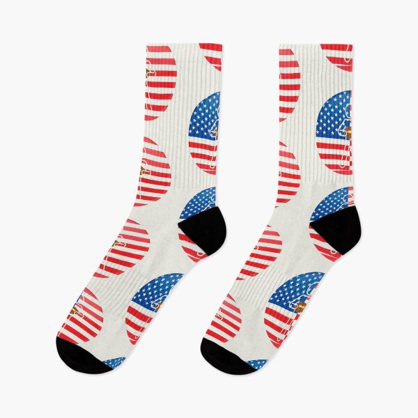 Item preview, USA Football Player Silhouette – American Flag Patriotic Sports Design designed and sold by zohocreations.