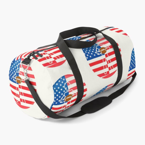 Item preview, USA Football Player Silhouette – American Flag Patriotic Sports Design designed and sold by zohocreations.