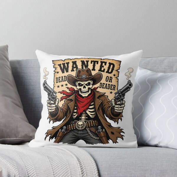 Item preview, Wanted Dead Or Deader Skeleton Cowboy Funny Gifts designed and sold by BadhbhArt.