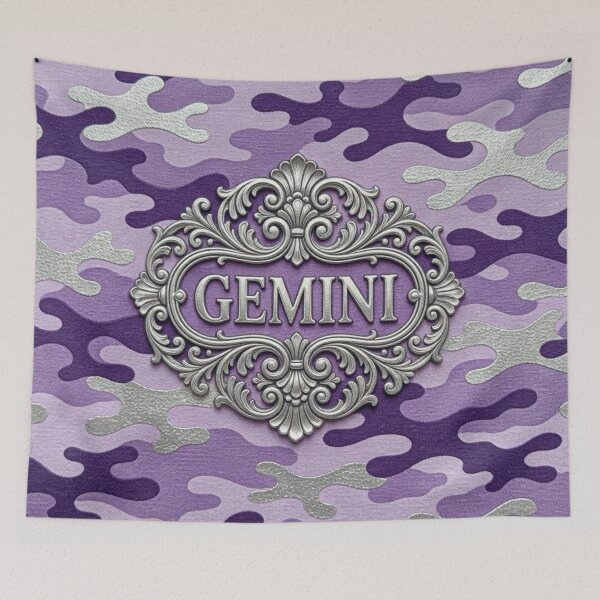Item preview, Gemini & Camo - Purple designed and sold by DesignsByPrnces.