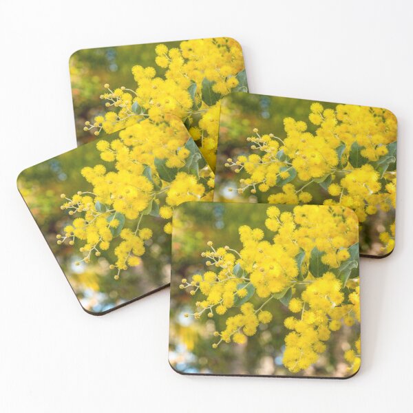 Item preview, Golden Wattle Blossom – Australian National Floral Emblem – Botanical Nature Art (Acacia Pycnantha) designed and sold by Ross.A.Campbell.