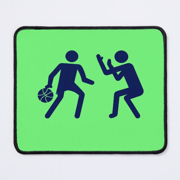 Item preview, Basketball Defense Silhouette Design – Minimal Streetball Graphic Art designed and sold by zohocreations.
