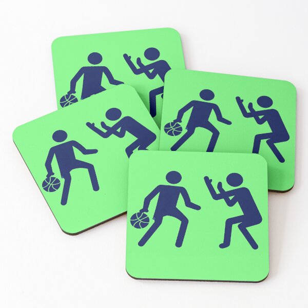Item preview, Basketball Defense Silhouette Design – Minimal Streetball Graphic Art designed and sold by zohocreations.
