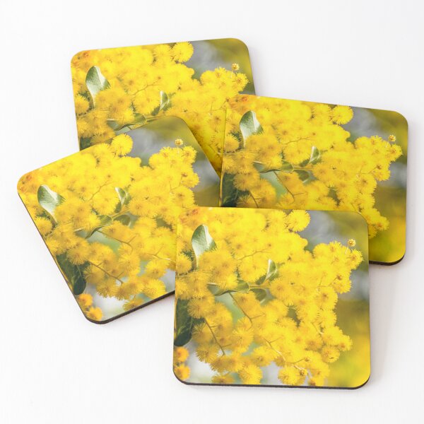 Item preview, Golden Wattle Blossom – Australian National Floral Emblem – Botanical Nature Art (Acacia Pycnantha) designed and sold by Ross.A.Campbell.