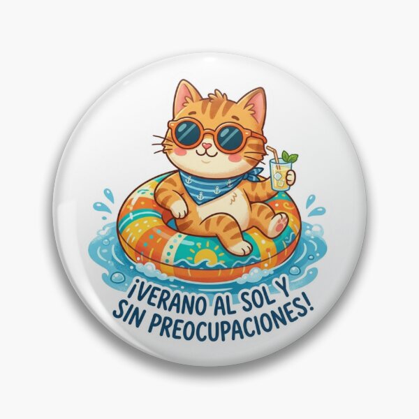 Item preview, ☀️? This kitten's only stress... is the ice melting in his lemonade! ?? designed and sold by Opps-diseño.