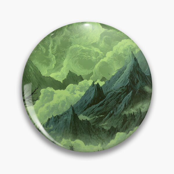 Item preview, Dense Forest Craggy Dragon Mountain Poisoned Sky designed and sold by GrinGalore.