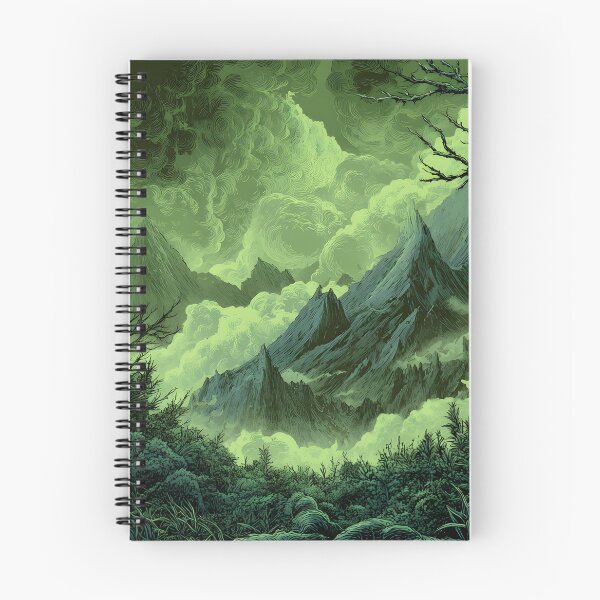 Item preview, Dense Forest Craggy Dragon Mountain Poisoned Sky designed and sold by GrinGalore.
