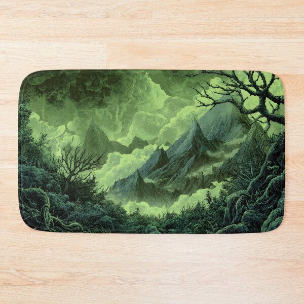 Item preview, Dense Forest Craggy Dragon Mountain Poisoned Sky designed and sold by GrinGalore.