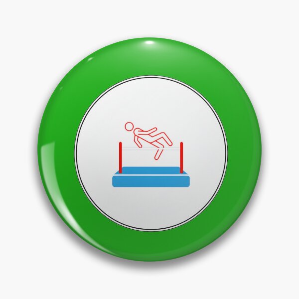 Item preview, High Jump Athlete Icon – Minimal Track and Field Sports Graphic designed and sold by zohocreations.