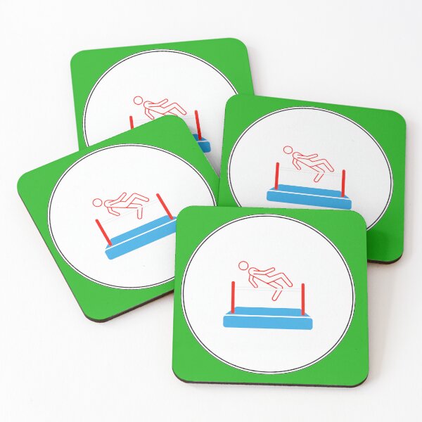 Item preview, High Jump Athlete Icon – Minimal Track and Field Sports Graphic designed and sold by zohocreations.