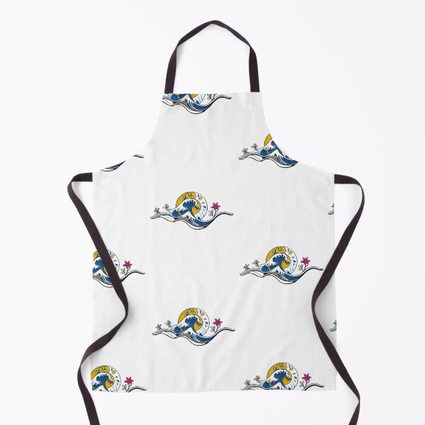 Item preview, Ocean Wave Floral Sun — Japanese Surf Art | Dark Aesthetic designed and sold by lapinu.