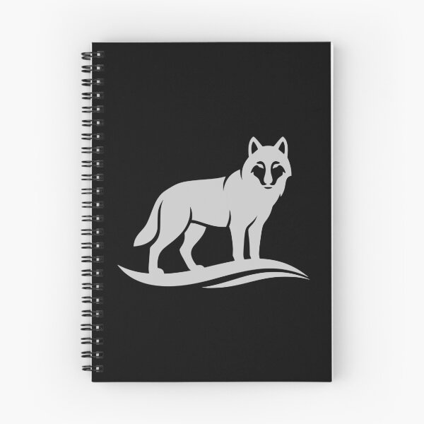 Item preview, Minimalist Wolf Silver Silhouette Nature Sticker designed and sold by EimSol.