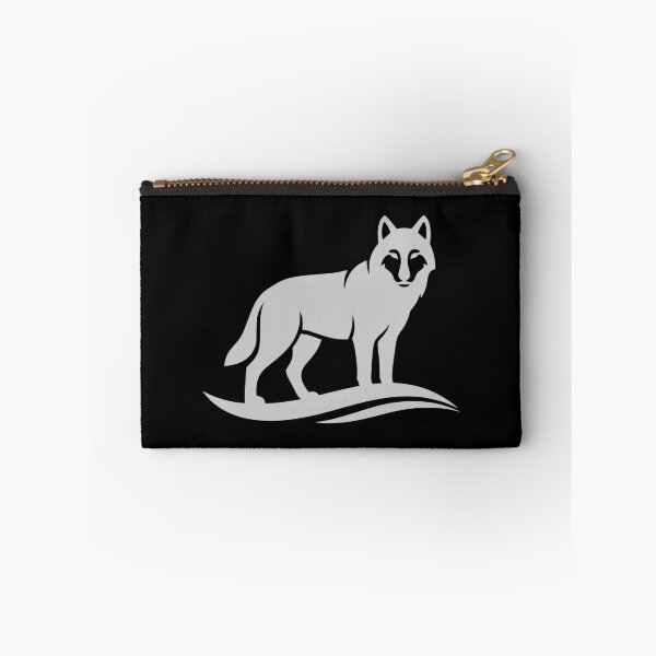 Item preview, Minimalist Wolf Silver Silhouette Nature Sticker designed and sold by EimSol.