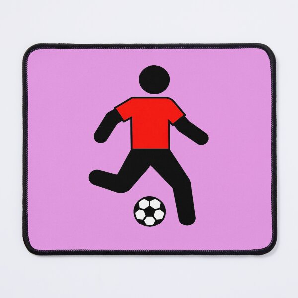 Item preview, Soccer Player Silhouette with Red Jersey – Minimal Football Graphic Design designed and sold by zohocreations.