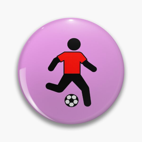 Item preview, Soccer Player Silhouette with Red Jersey – Minimal Football Graphic Design designed and sold by zohocreations.