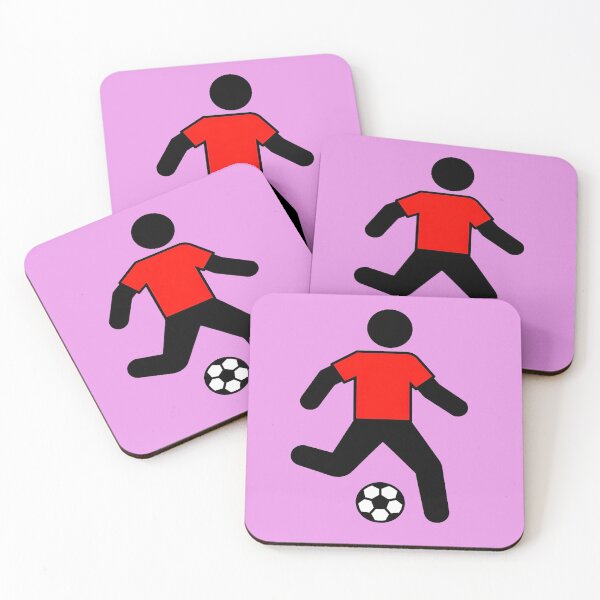 Item preview, Soccer Player Silhouette with Red Jersey – Minimal Football Graphic Design designed and sold by zohocreations.