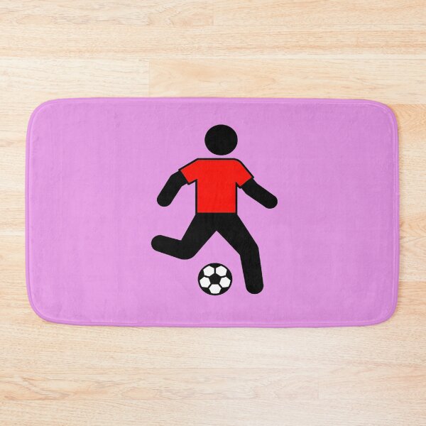 Item preview, Soccer Player Silhouette with Red Jersey – Minimal Football Graphic Design designed and sold by zohocreations.