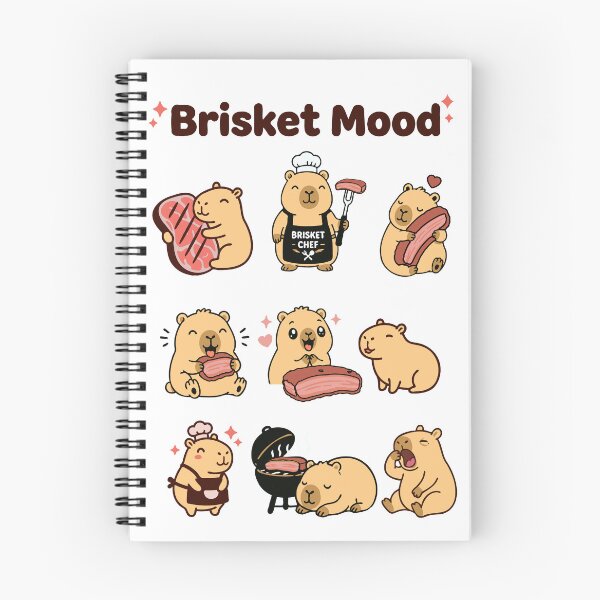 Item preview, Brisket Capybara Barbecue Sticker BBQ l Sticker - Tee designed and sold by RedStreamStudio.