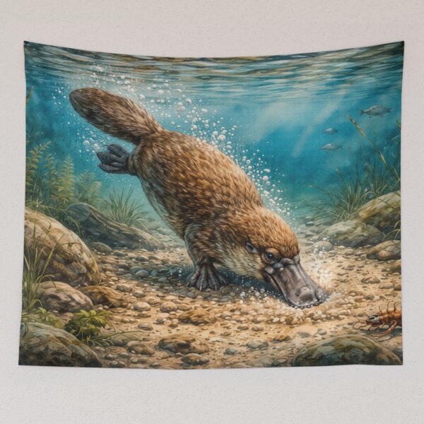 Item preview, Platypus Foraging designed and sold by Kirrindy Designs.