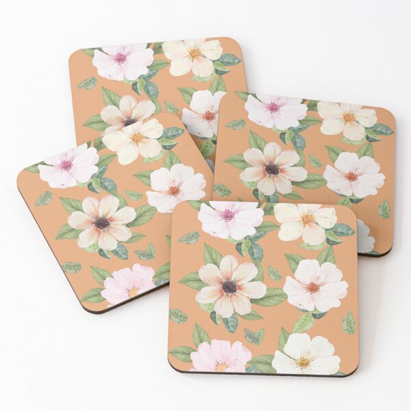 Item preview, Warm Terracotta Floral Pattern – Watercolor Botanical Design designed and sold by Creativ_Design.