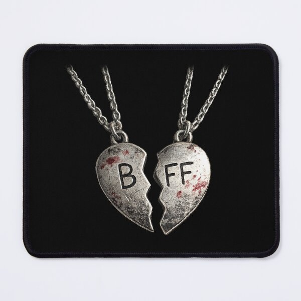 Item preview, BFF Best Friends Forever - Broken Heart Necklace Vintage / Jennifer's Body Inspired designed and sold by lalatrash.