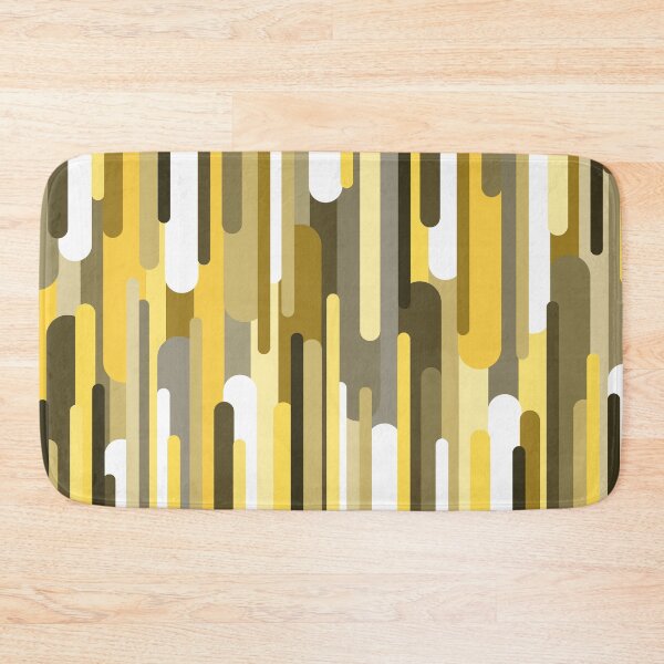 Item preview, Flowing Drops of Paint in Gold - Yellow Liquid Flow Abstract Art designed and sold by K Design Store.