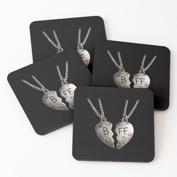 Item preview, BFF Best Friends Forever - Broken Heart Necklace Vintage / Jennifer's Body Inspired designed and sold by lalatrash.