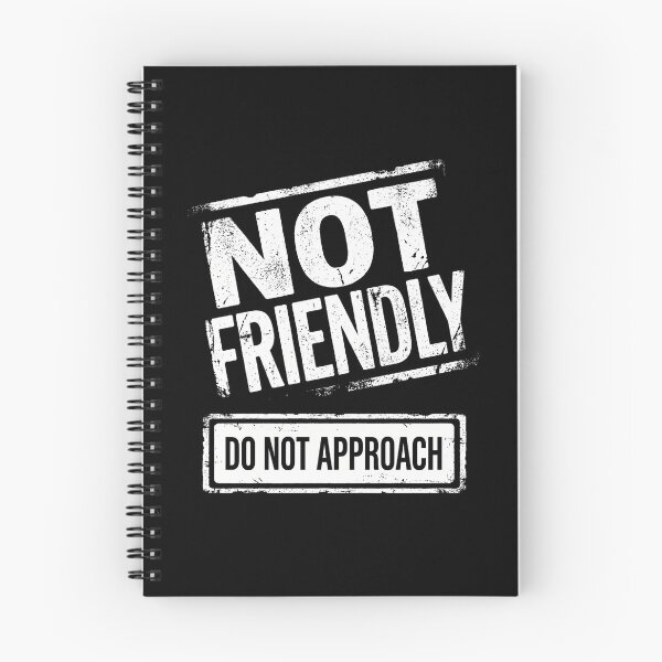 Item preview, Not Friendly Do Not Approach - Warning Stamp designed and sold by dudelinart.