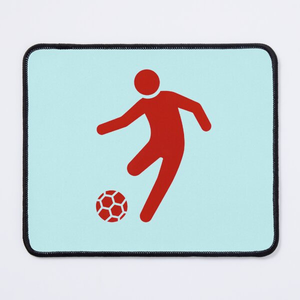 Item preview, Red Soccer Player Silhouette – Minimal Football Athlete Graphic Design designed and sold by zohocreations.