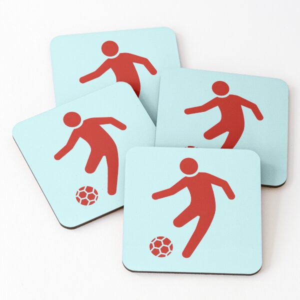 Item preview, Red Soccer Player Silhouette – Minimal Football Athlete Graphic Design designed and sold by zohocreations.