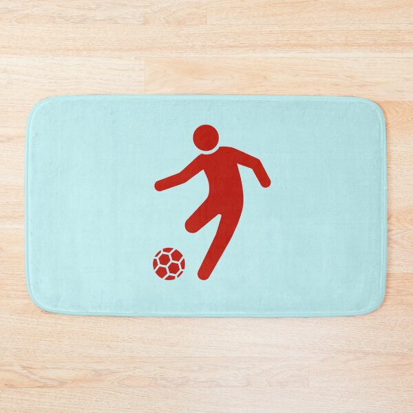 Item preview, Red Soccer Player Silhouette – Minimal Football Athlete Graphic Design designed and sold by zohocreations.
