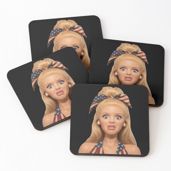 Item preview, Funny 4th of July Doll Face  designed and sold by EdificaturasArt.