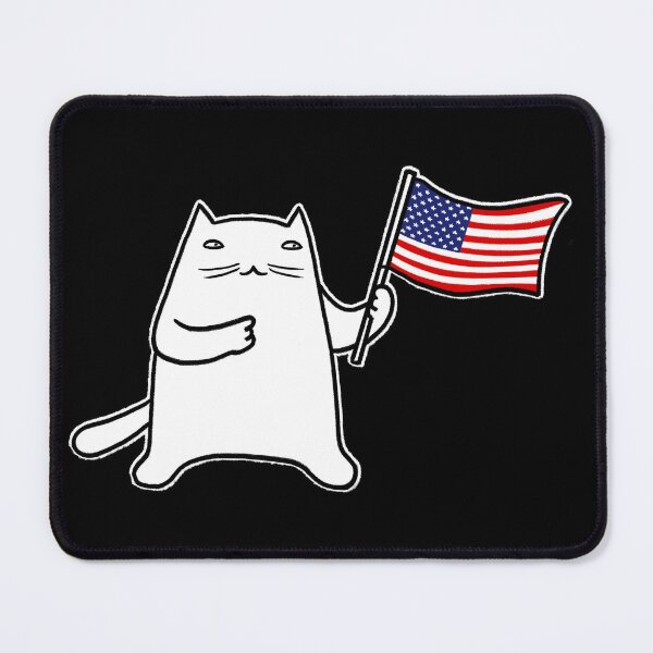 Item preview, USA flag cat designed and sold by eri-morie.