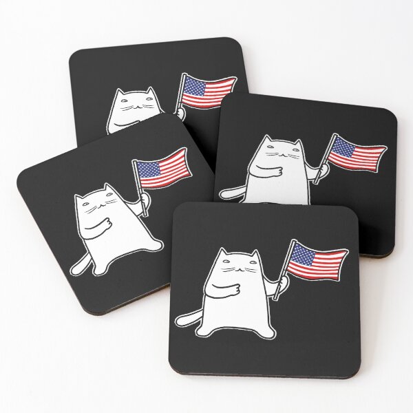 Item preview, USA flag cat designed and sold by eri-morie.