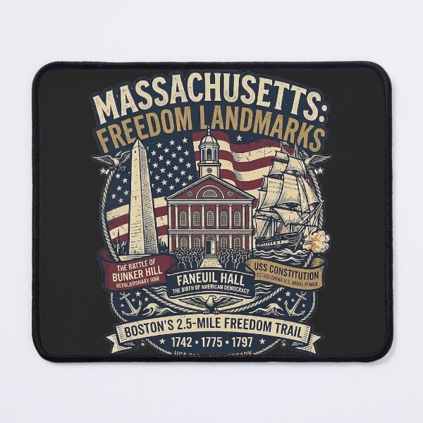 Item preview, Massachusetts Freedom Landmarks Boston Freedom Trail designed and sold by rygenr8.