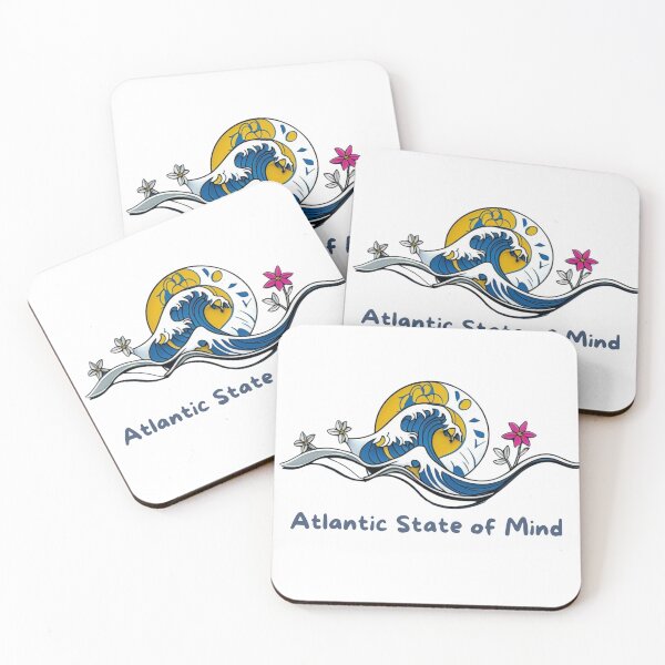 Item preview,  Atlantic State of Mind — Japanese Wave Surf Art | Ocean Floral designed and sold by lapinu.
