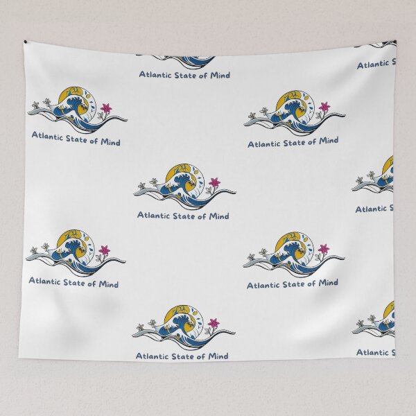 Item preview,  Atlantic State of Mind — Japanese Wave Surf Art | Ocean Floral designed and sold by lapinu.